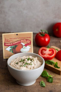 Halladay's Harvest Barn Garlic Tomato Basil Dip