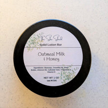 Load image into Gallery viewer, Oatmeal Milk and Honey Solid Lotion Bar
