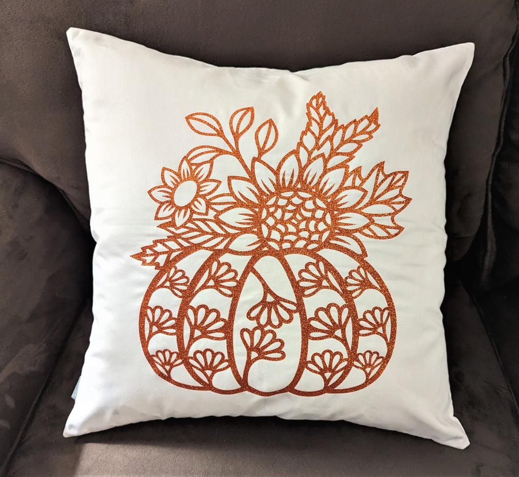 Sparkle Pumpkin Pillow