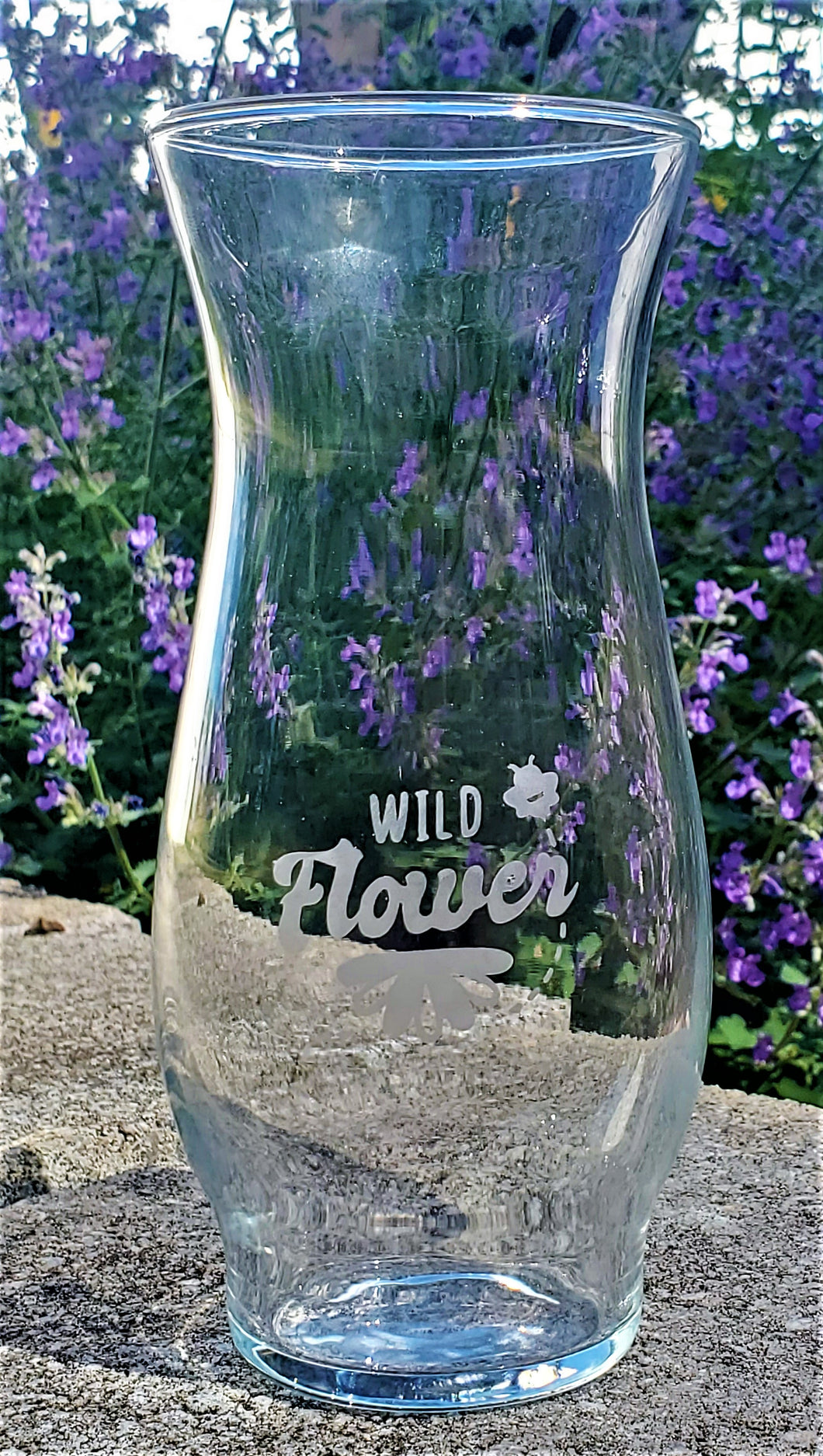 Wildflower and Bee 6 inch vase