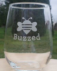 Buzzed Stemless Wine Glass