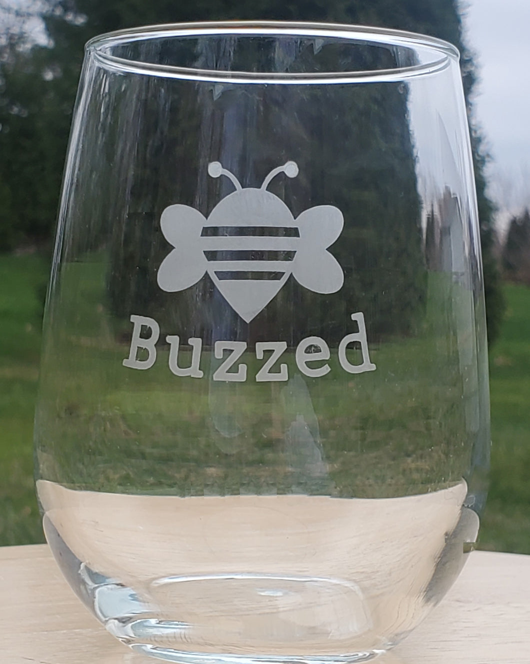 Buzzed Stemless Wine Glass