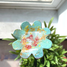 Load image into Gallery viewer, Large Copper Enamel Flower
