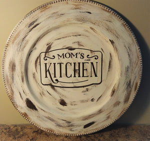 Mom's Kitchen Galvanized Plate